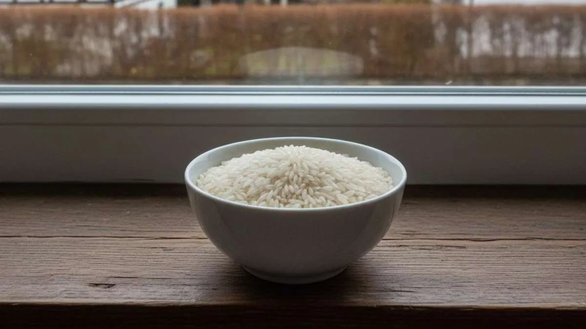 Een kom rijst op de vensterbank: een simpele manier tegen beslagen ruiten